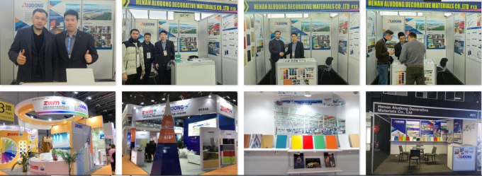 হালকা ওজন এসিপি এবং বিভিন্ন রঙ B1 FR বিল্ডিং এবং আচ্ছাদন জন্য PVDF লেপ অ্যালুমিনিয়াম কম্পোজিট প্যানেল হোটেল হাউস 17