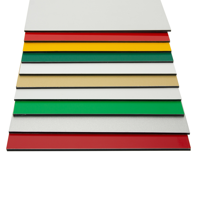 অ্যালুমিনিয়াম কম্পোজিট প্যানেল ACP Alucbond For Billboard Cladding Curtain Wall Eaves অভ্যন্তর প্রসাধন