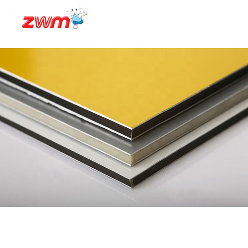 3 মিমি 4 মিমি অ্যালুমিনিয়াম কম্পোজিট প্যানেল ACP Acm বিল্ডিং উপাদান জন্য অভ্যন্তরীণ দেয়াল প্যানেল