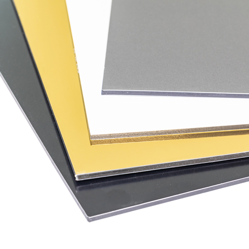 অ্যালুমিনিয়াম কম্পোজিট প্যানেল ACP Alucbond For Billboard Cladding Curtain Wall Eaves অভ্যন্তর প্রসাধন