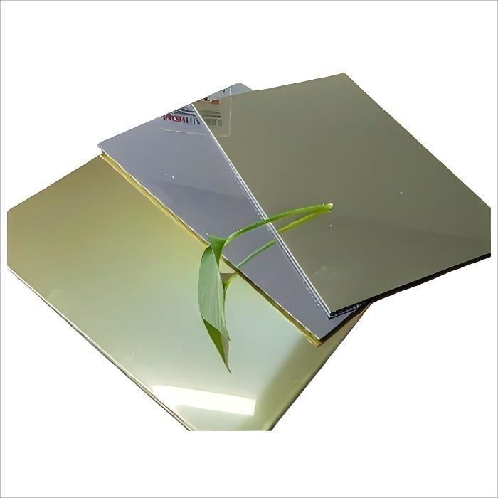 আয়না Alucobond ACP Drawing Aluminum Composite Panel For Billboard Cladding, Curtain Wall Eaves আউটডোর ওয়াল প্যানেল And Interior Decoration ACP সজ্জিত ওয়াল প্যানেল
