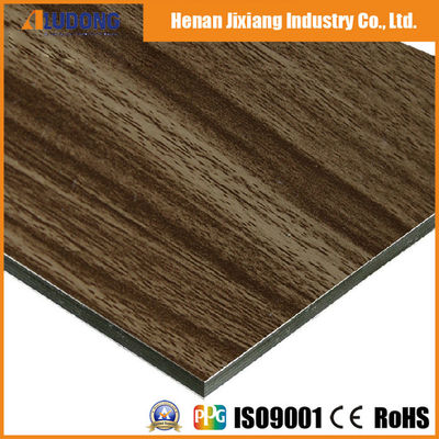OEM কারখানা কাঠের শস্য ACP 4 মিমি, পিভিডিএফ লেপ, বহিরাগত অভ্যন্তরীণ প্রাচীর আবরণ জন্য অ্যান্টি-স্ক্র্যাচ পৃষ্ঠ সেরা বিক্রেতা
